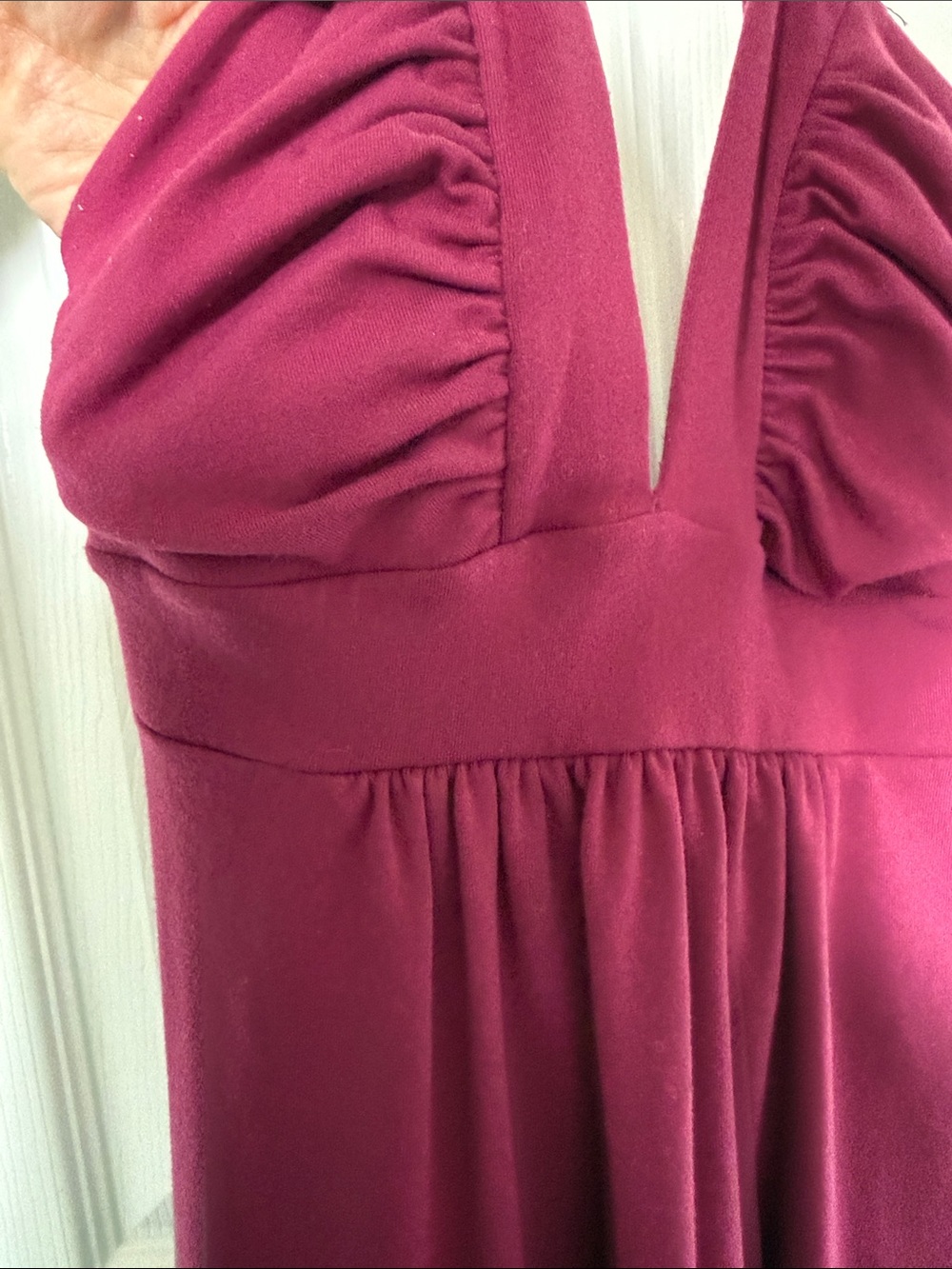 Susana Monaco Halter Midi Dress in Fuchsia - Picture 3 of 7
